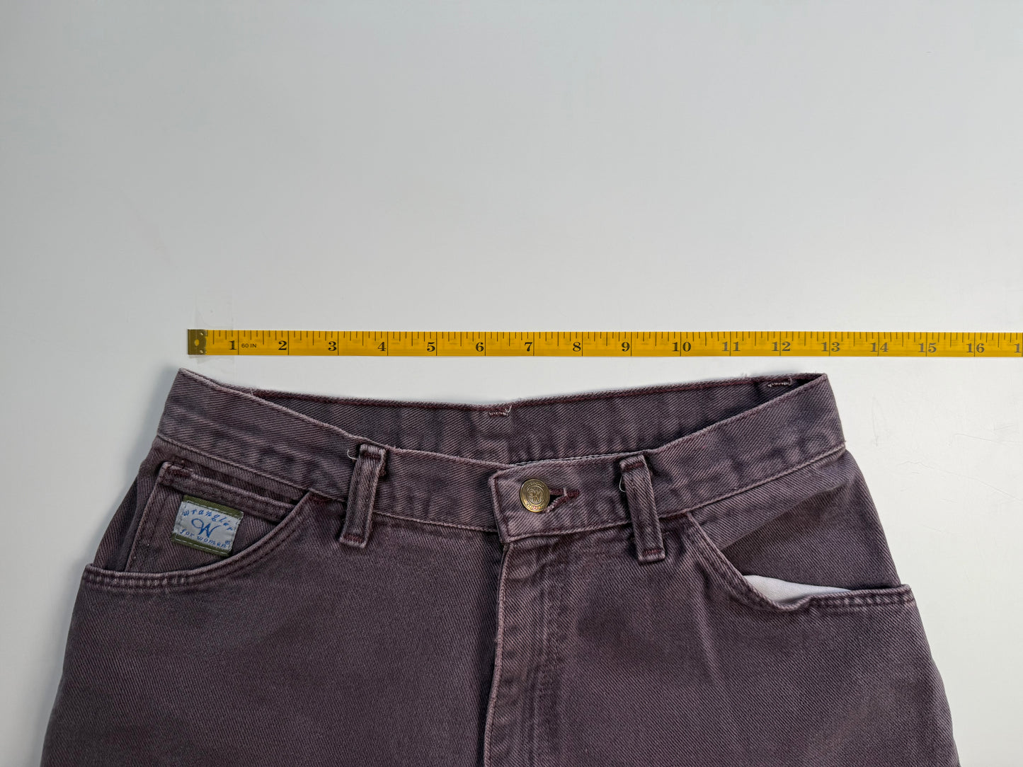 Vintage Wrangler for Women Grunge Purple Washed Straight Leg Jeans