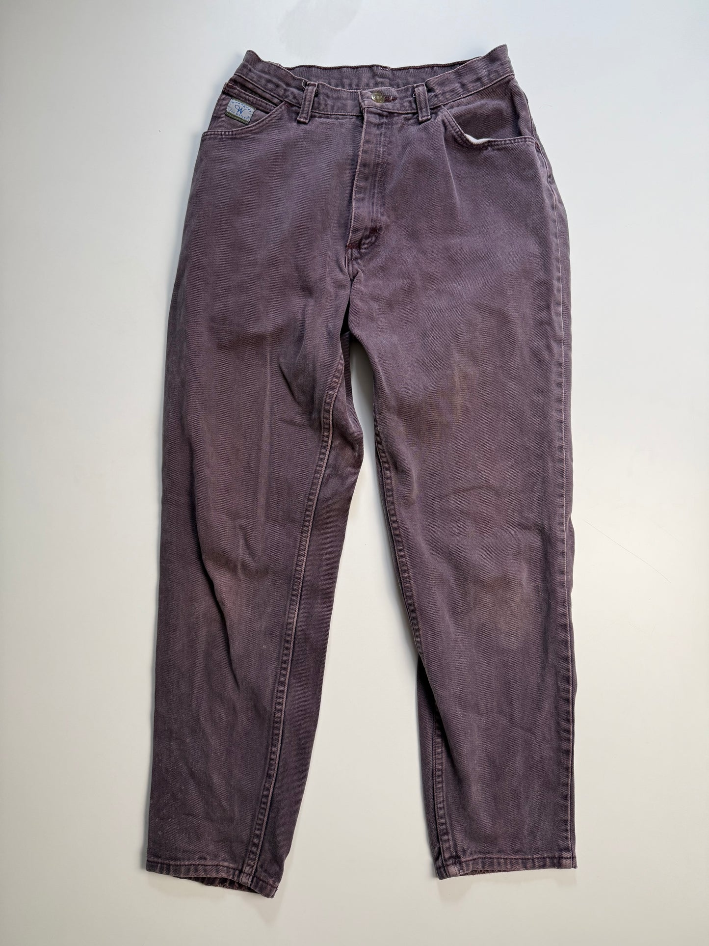 Vintage Wrangler for Women Grunge Purple Washed Straight Leg Jeans