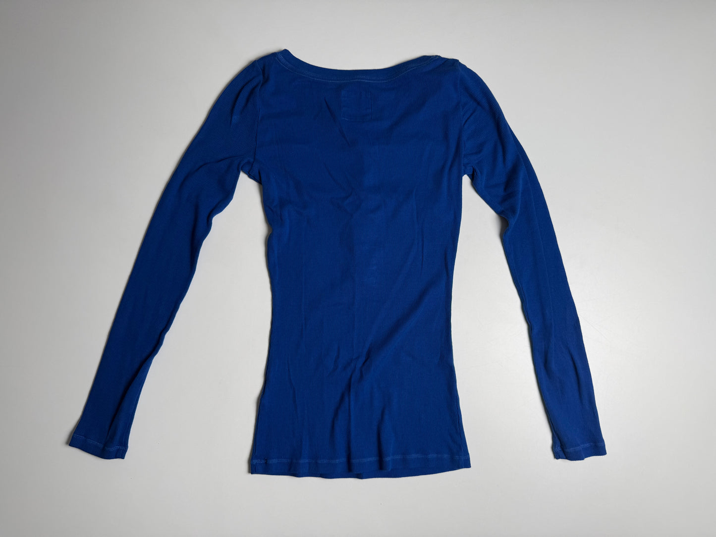 Hollister Y2K Henley Royal Blue Size Small