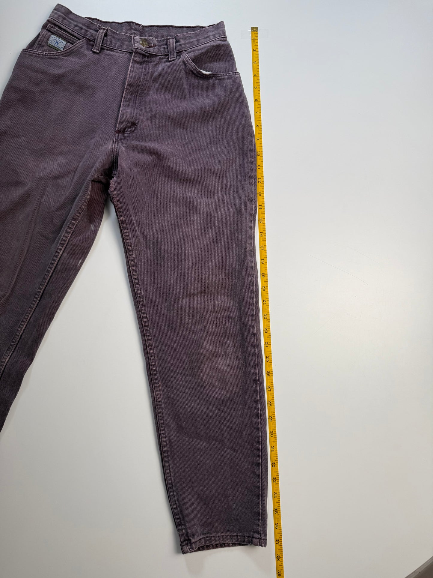 Vintage Wrangler for Women Grunge Purple Washed Straight Leg Jeans