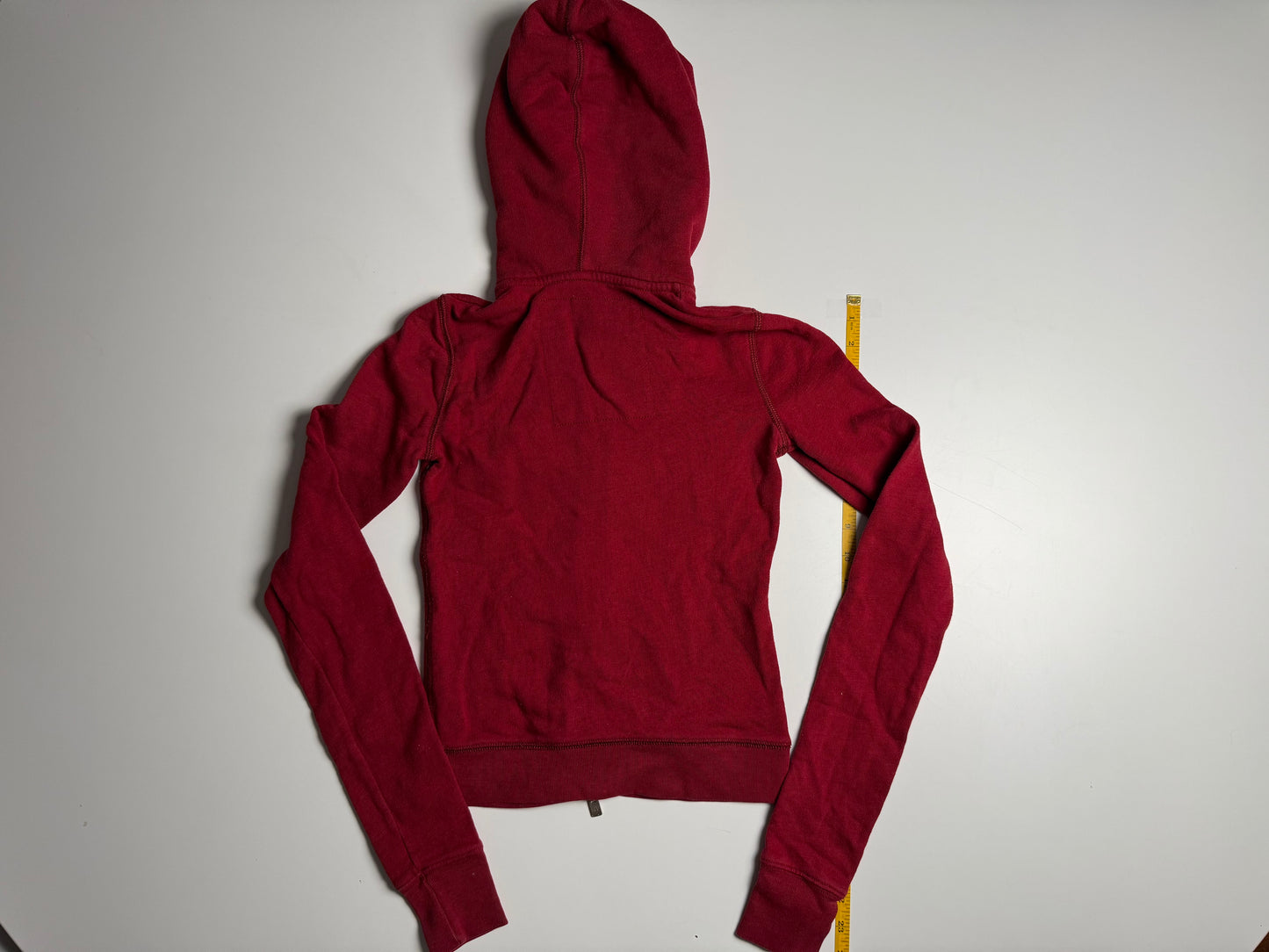 Y2K Red Embroidered Hollister Hoodie